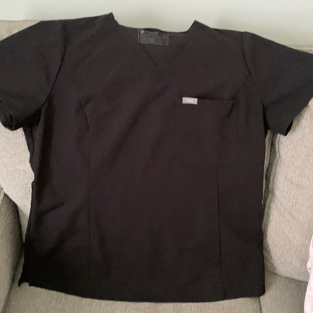 Figs Technical Collection XL black scrub top